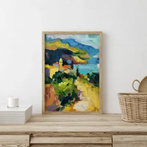 Radiant Hillside Escape Mountains wall art prints