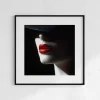 Enigmatic Red Lips Sexy wall art prints