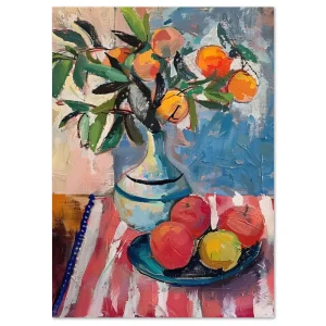 Sunlit Fruit Delight Food large wall art