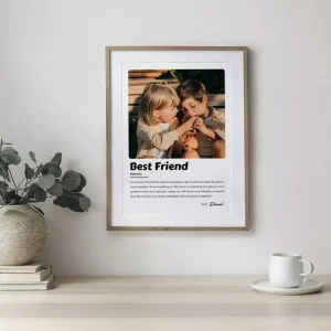 best friend photo collage close up view