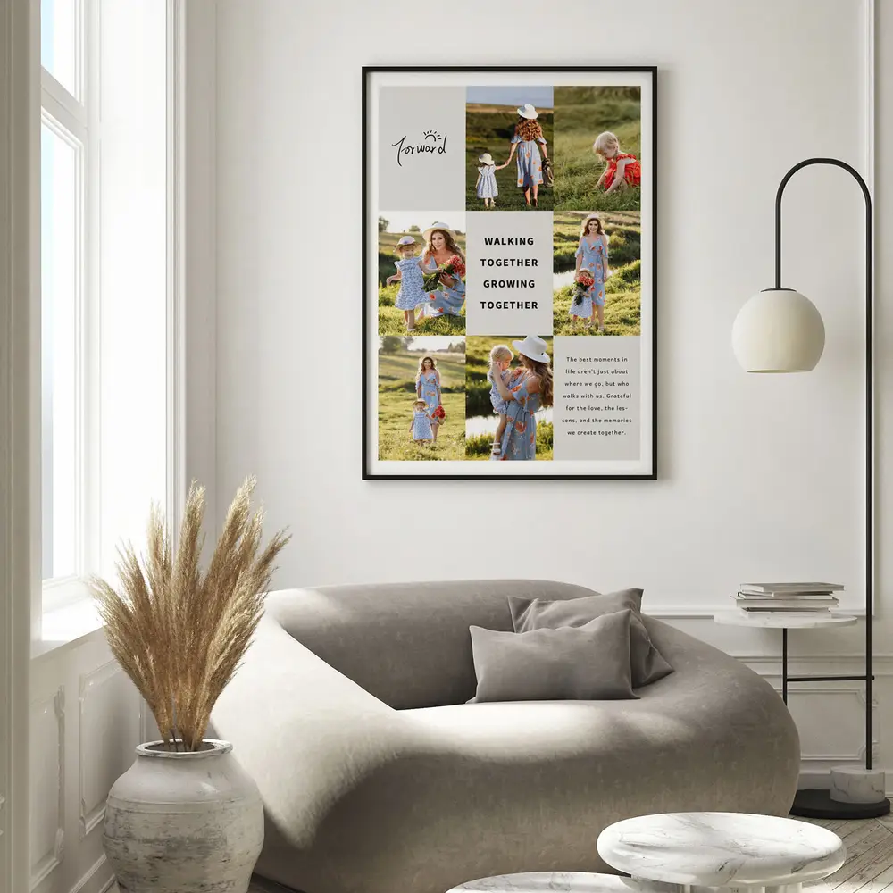 best moment photo collage interior view