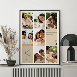 my life is love photo collage close up view