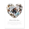 love heart photo collage design