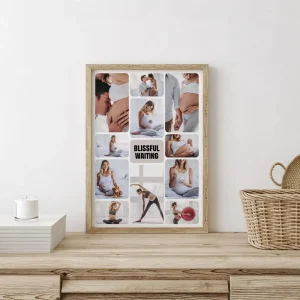 pregnancy photo collage close up view