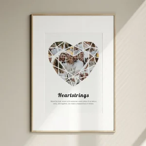 heartstrings photo collage close up view