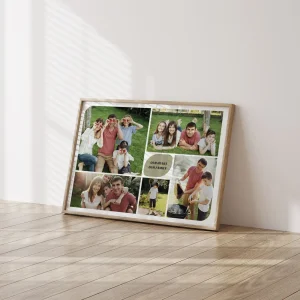 our family photo collage side view