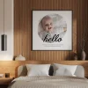 new baby photo collage interior view