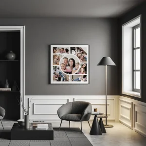 happiness time photo collage side view