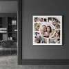 happiness time photo collage interior view