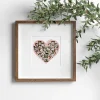 love heart photo collage interior view