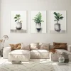 Botanical Trio Leaf wall art prints