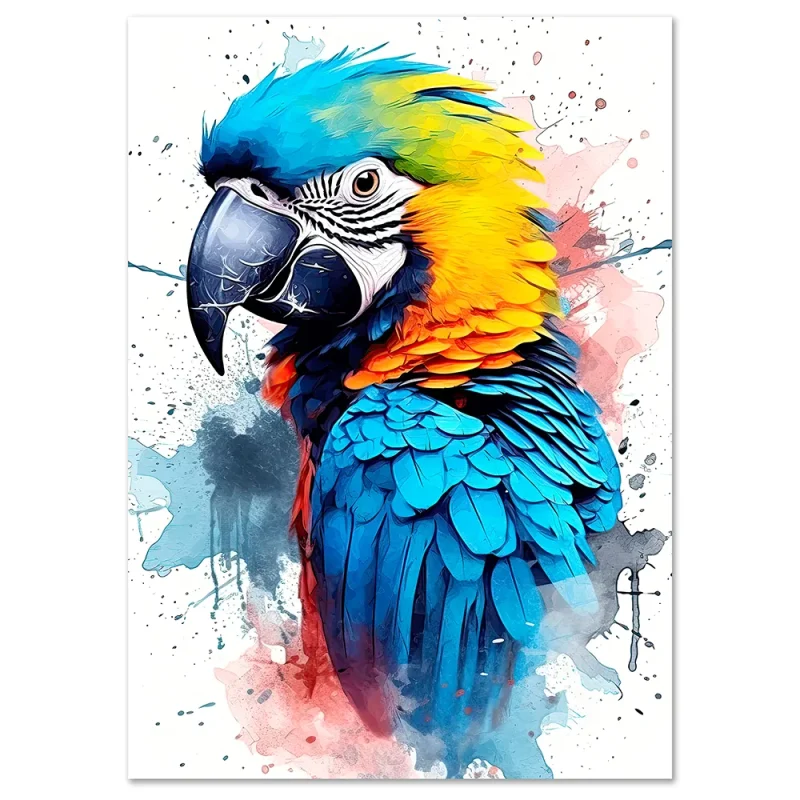 Tropical Parrot Bird large wall art