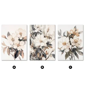 Floral Elegance Floral large wall art