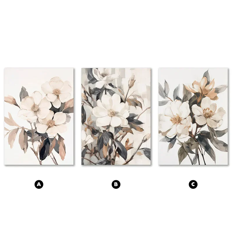 Floral Elegance Floral large wall art
