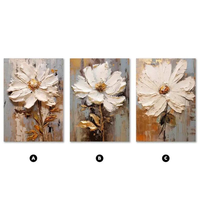 Rustic Bloom Botanical large wall art