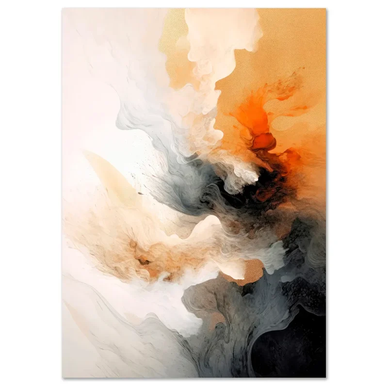 Ethereal Flow Abstract large wall art