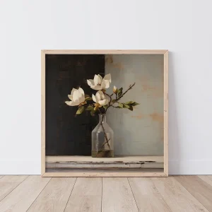 Magnolia Charm Floral wall art prints