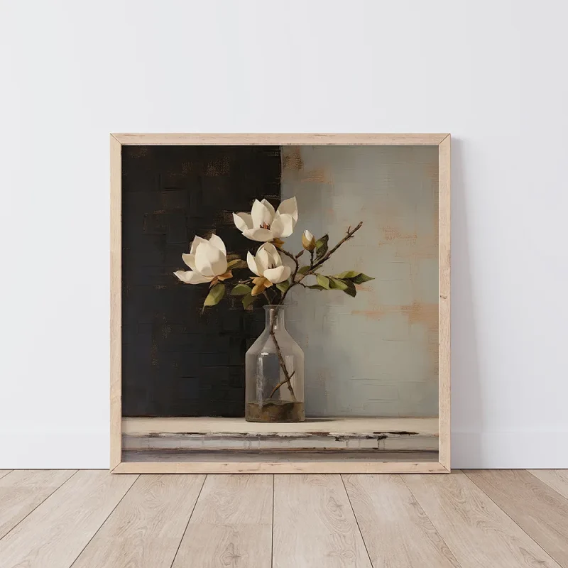 Magnolia Charm Floral wall art prints