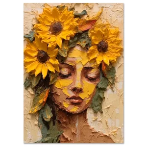 Sunflower Dream Beauty large wall art