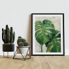 Lush Monstera Leaf wall art prints