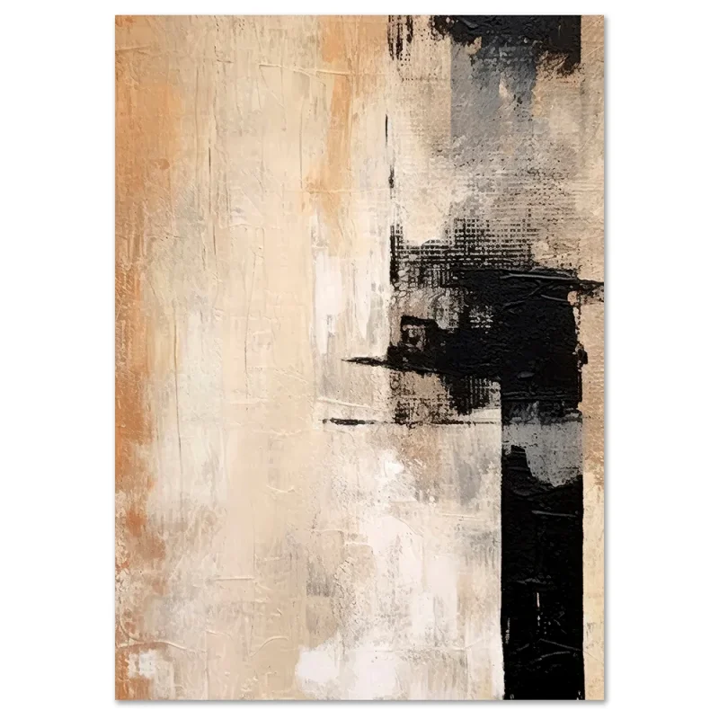 Urban Contrast Abstract large wall art