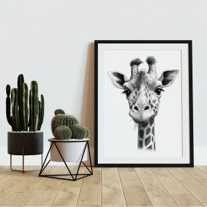 Gentle Giraffe Kids wall art prints