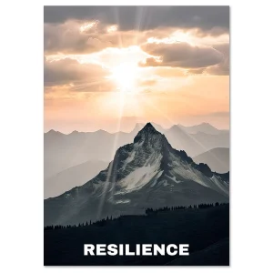 Resilience Peak Mountains large wall art