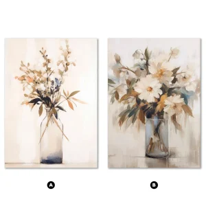Elegant Bloom Floral large wall art