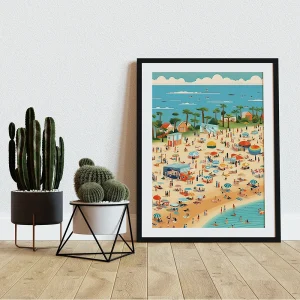 Beach Day Beach wall art prints
