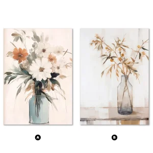 Floral Grace Floral large wall art