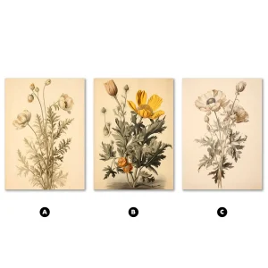 Botanical Classics Floral large wall art