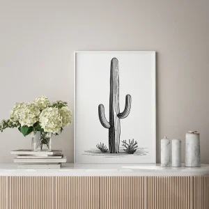 Desert Sentinel Line wall art prints
