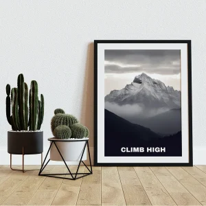 Climb High Mountains wall art prints