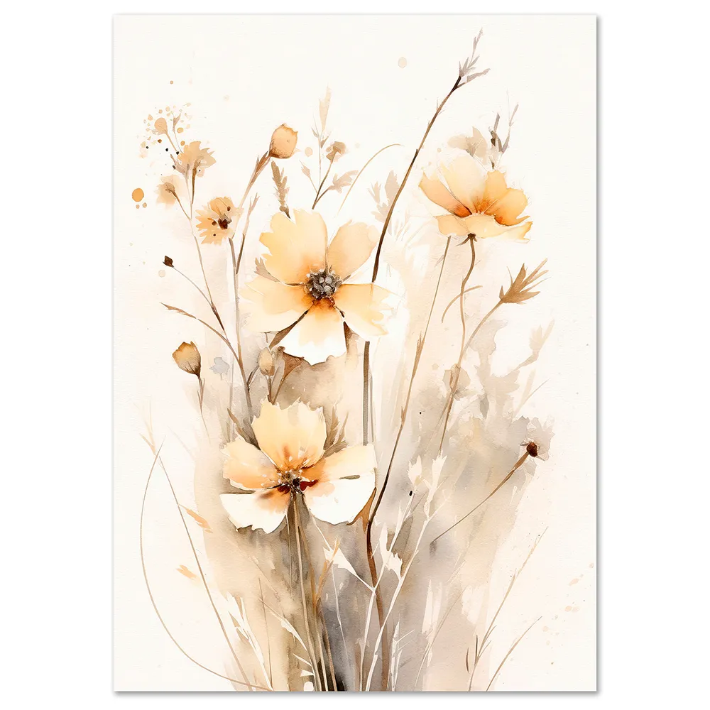 KAA61A-P1-autumn-blooms-floral-large-wall-art Autumn Blooms Floral large wall art