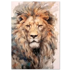 King Of The Jungle Animal large wall art