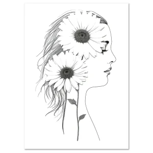Blossoming Grace Beauty large wall art
