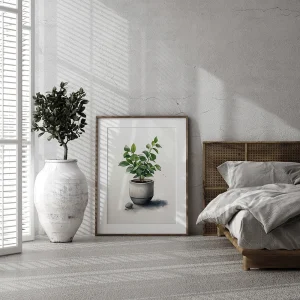 Serenity In Green Leaf wall art prints