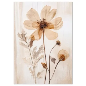 Vintage Petals Floral large wall art