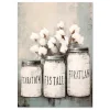 Vintage Jars Floral large wall art