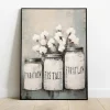 Vintage Jars Floral wall art prints