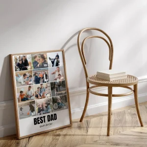 best dad photo collage side view