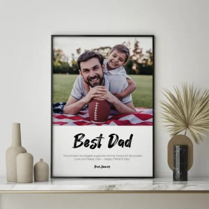 best dad ever photo collage close up view
