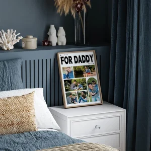 for daddy photo collage side view