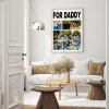 for daddy photo collage interior view