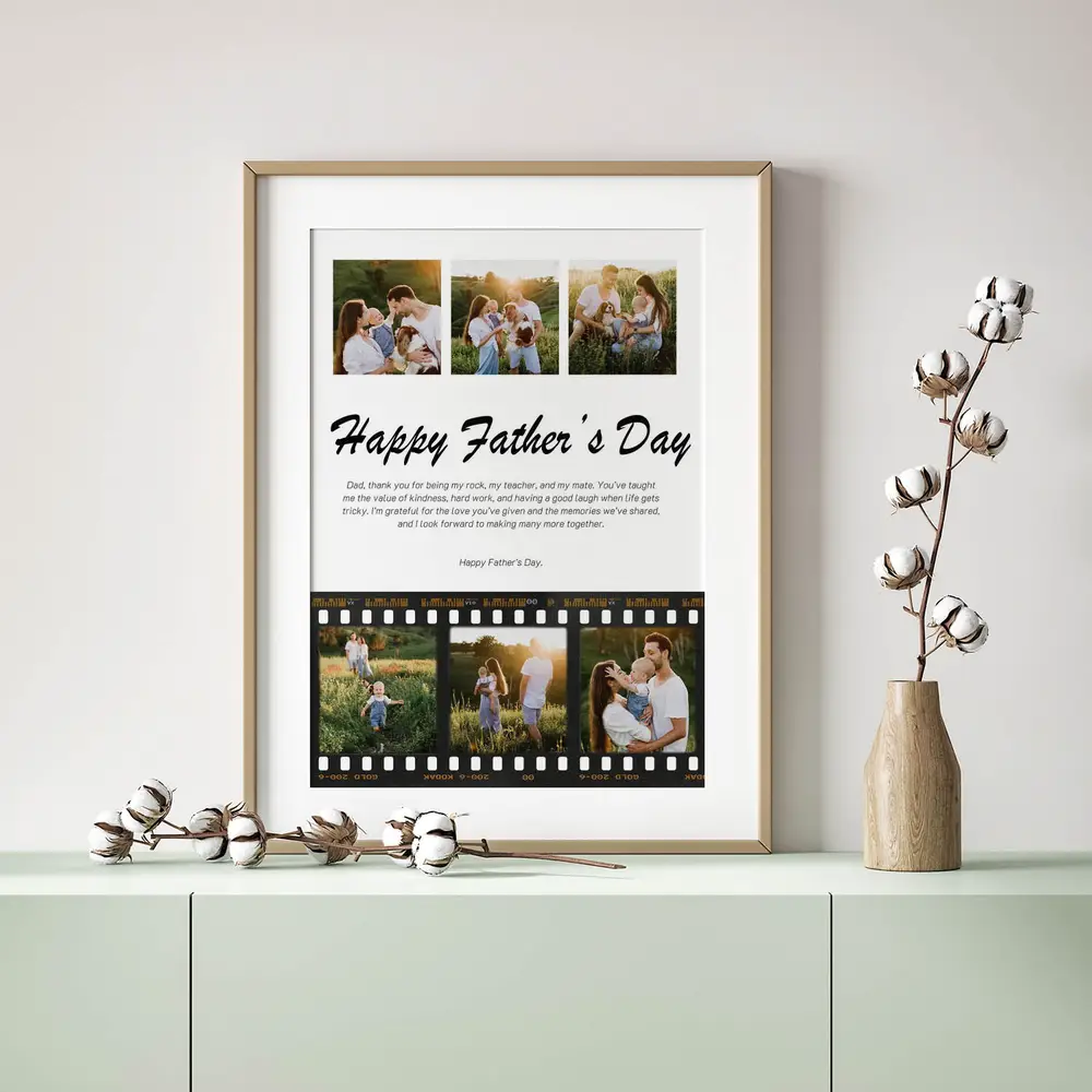 PA7606 P1 Happy Father S Day Memories Photo Collage Close Up View happy father’s day memories photo collage close up view
