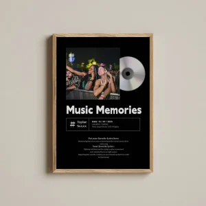 music memories night photo collage close up view
