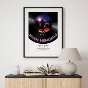 music memories stage photo collage close up view