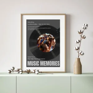 music memories forever photo collage close up view