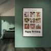 happy birthday photo collage interior view