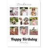 happy birthday photo collage design